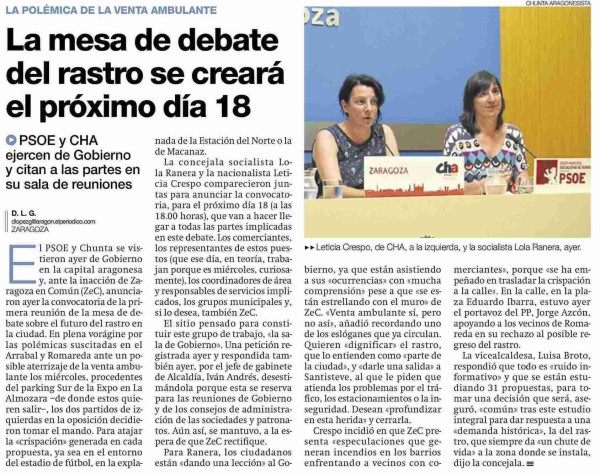 periodico rueda de prensa rastro